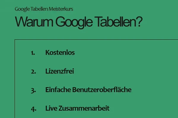 Google 스프레드시트 튜토리얼: 2.1 Google 스프레드시트를 사용하는 이유?