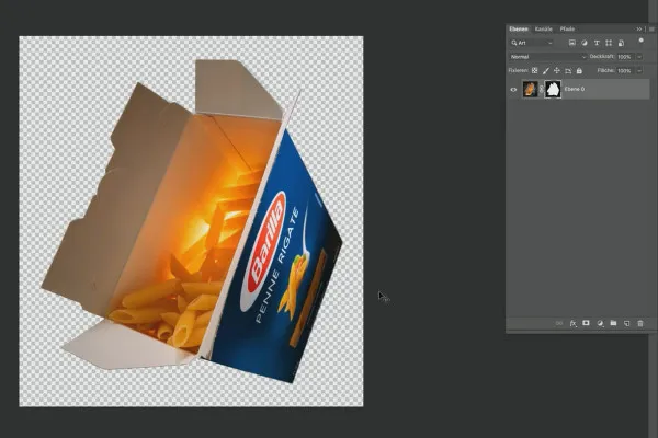 Návod na Photoshop „Penne Rigate“: 2.1 Krabice