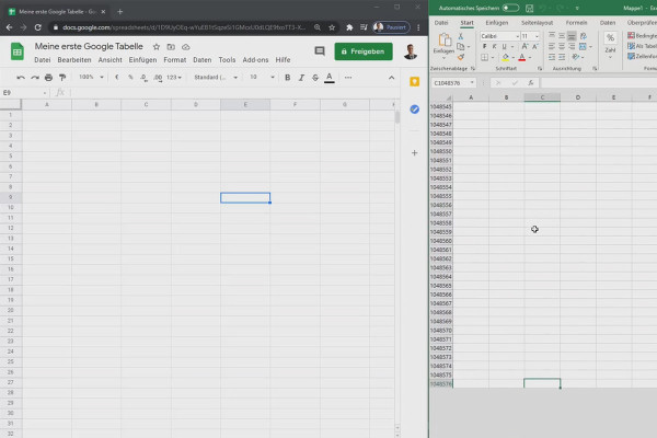 Google Sheets Eğitimi: 2.4 Google Tabloları vs. Microsoft Excel