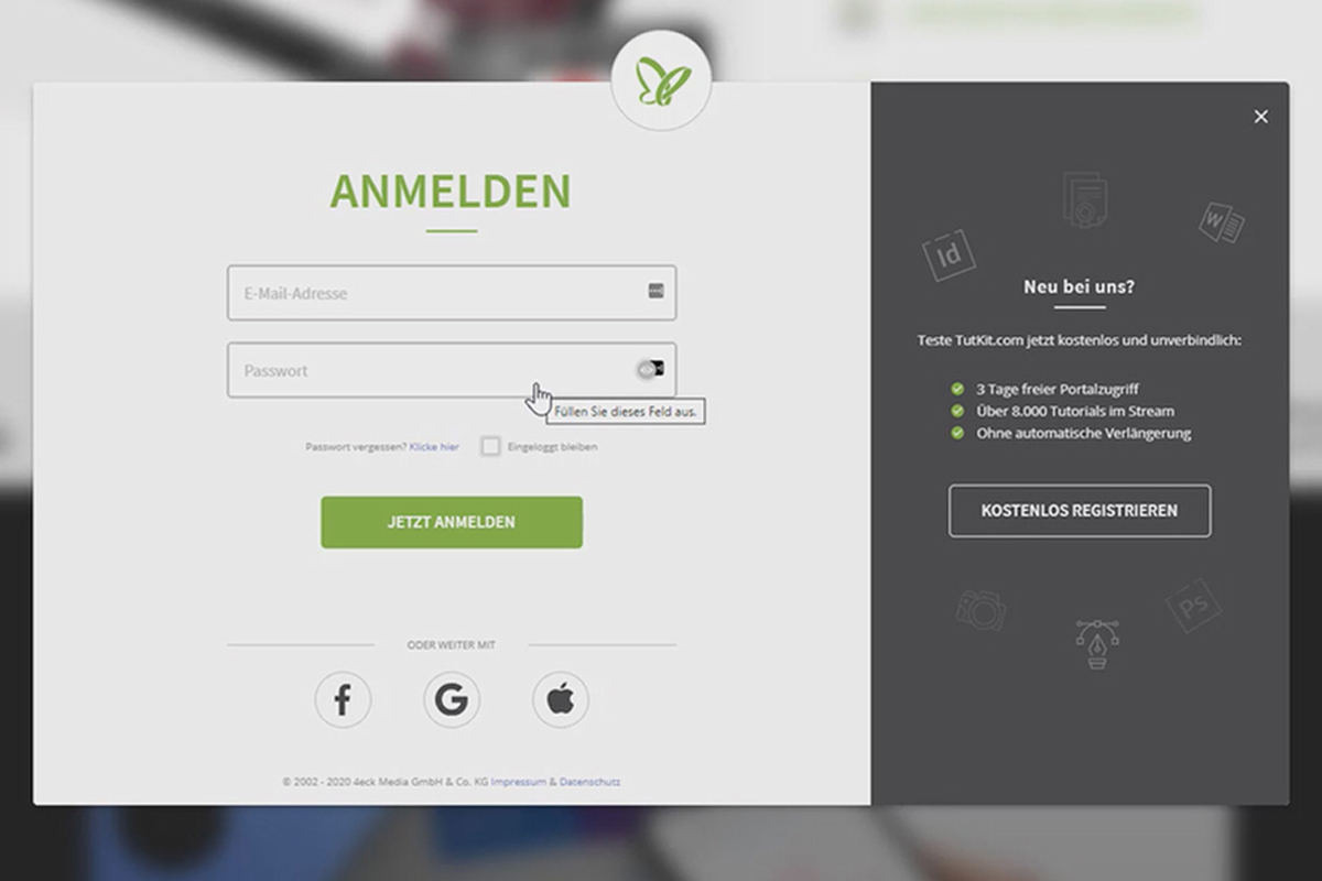 User experience & customer journey: 12 menu items in the navigation and micro animations