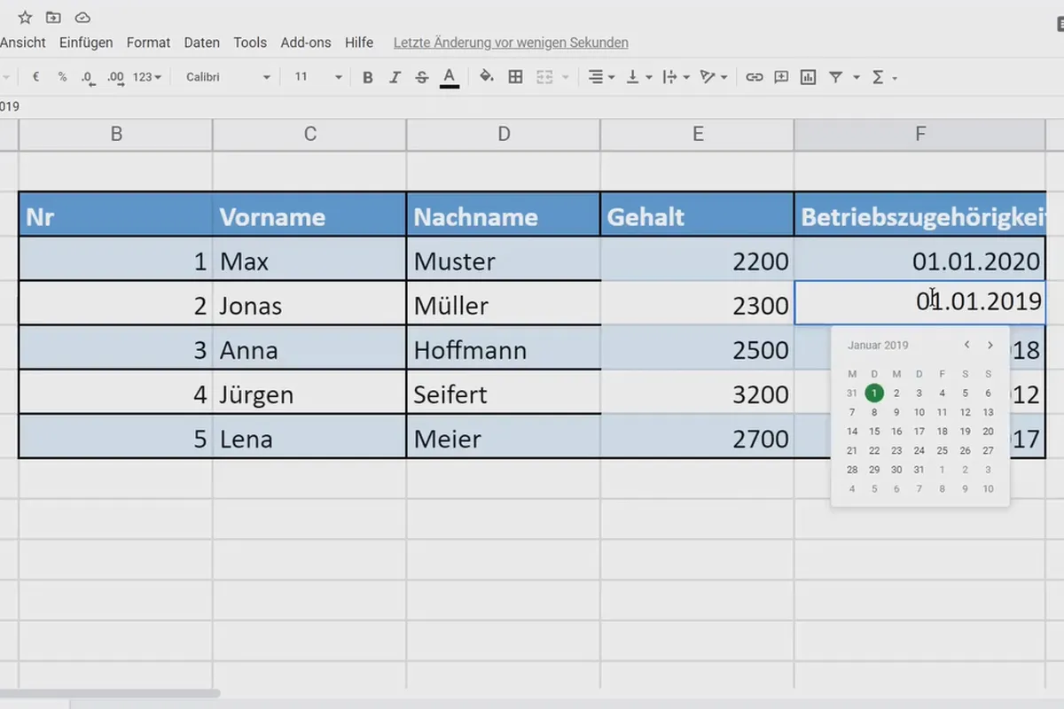 Οδηγός Google Sheets: Εισαγωγή δεδομένων.