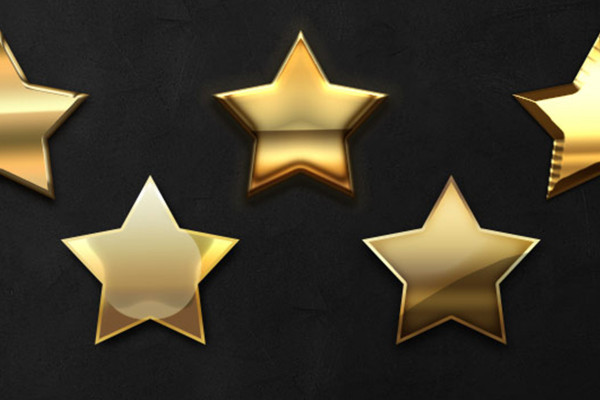 Photoshop styles for noble metal effects: Gold