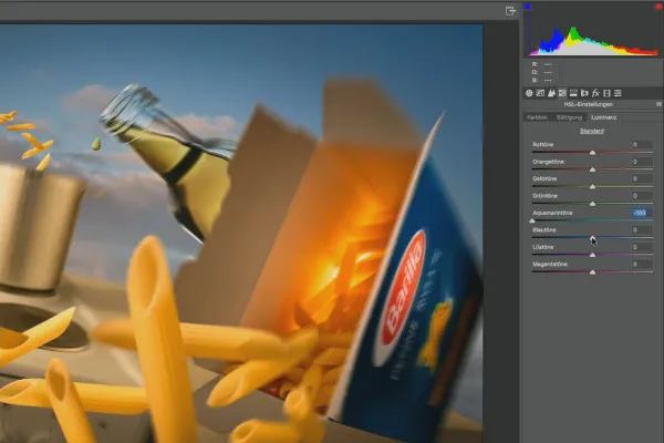 Photoshop-Tutorial „Penne Rigate“: 3.7 Obrázkový vzhled.