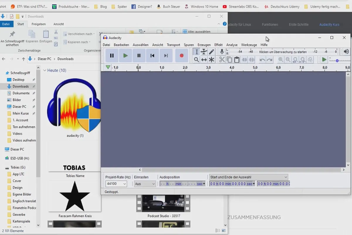 Eigenen Podcast erstellen: 6.2 Download und Installation von Audacity