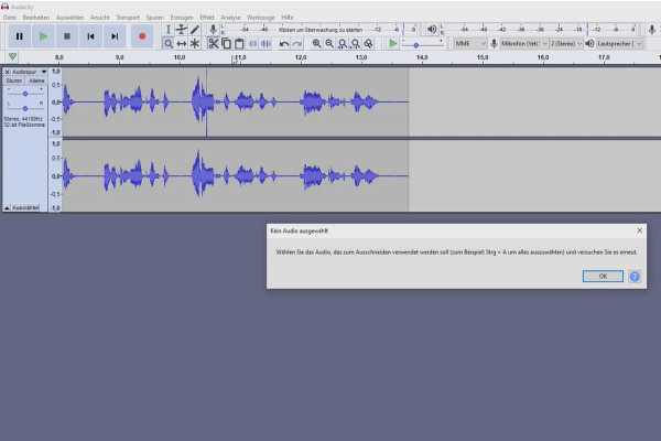 Skapa din egen podcast: 6.3 Överblick av Audacity programvaran.