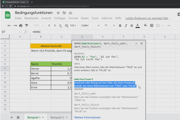 Google Sheets Eğitimi: 4.9 Koşul Fonksiyonları