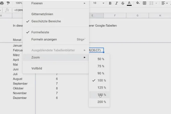 Google Sheets Tutoriel : 5.2 Affichage & Mise en page