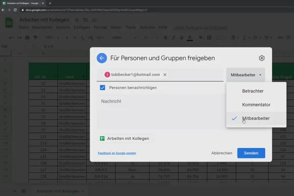 Οδηγός Google Sheets: Εργασία με συνεργάτες