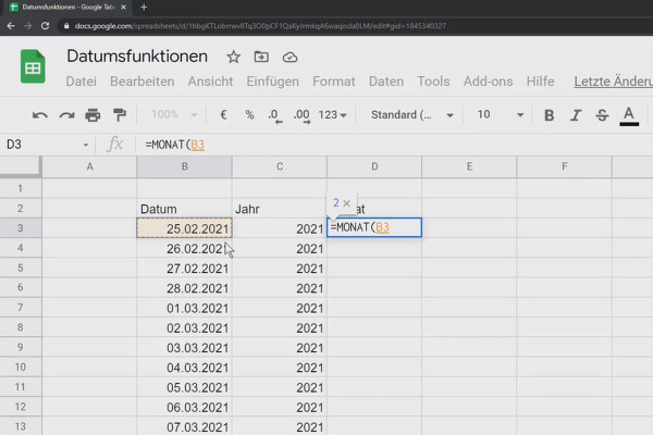 Google Sheets Eğitimi: 10.5 Tarih Fonksiyonları