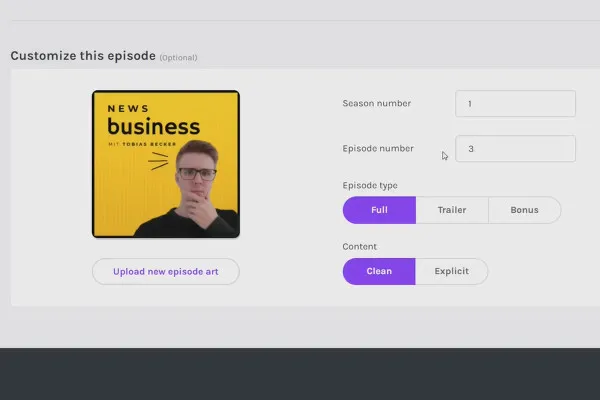 Eigenen Podcast erstellen: 14.5 Snippets, Staffeln & mehr