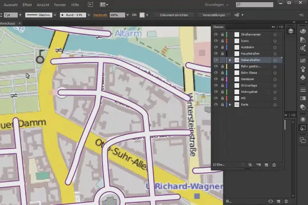 Kartografia (rysowanie map dojazdu) za pomocą programu Illustrator - Część 1