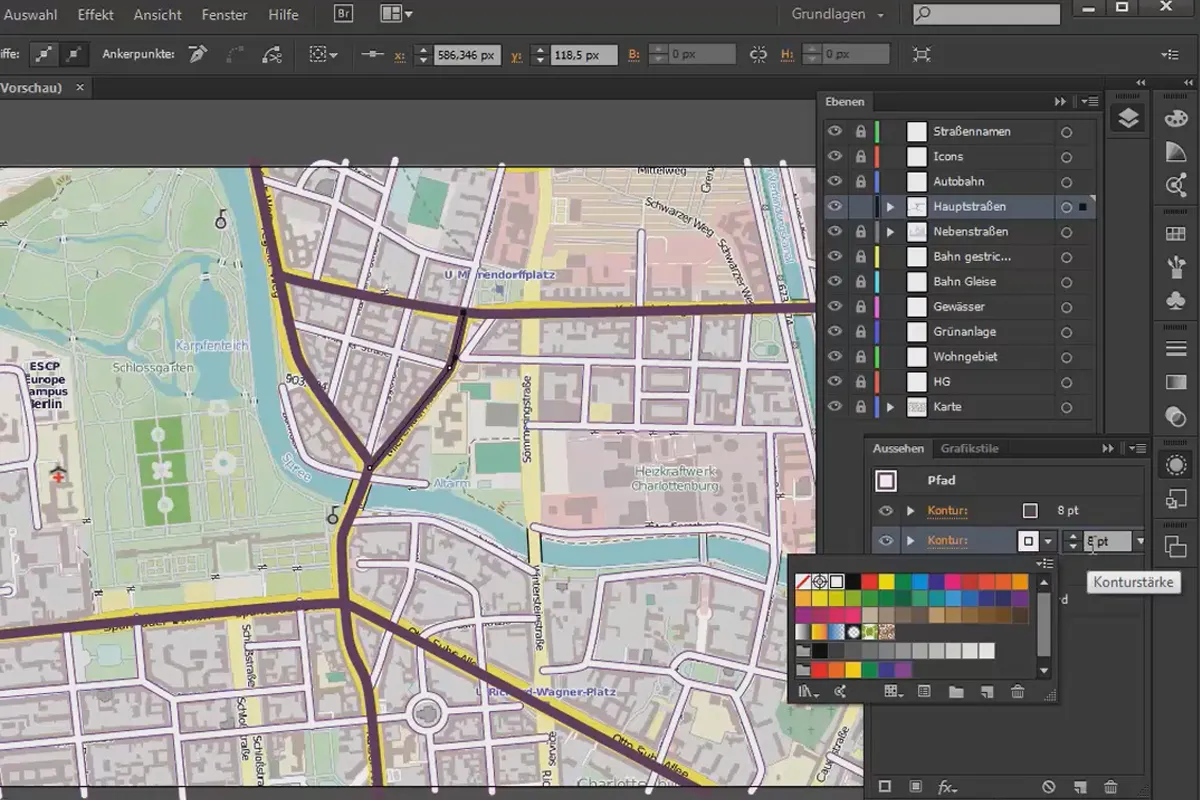 Kartografia (rysowanie map dojazdu) za pomocą Illustratora - Część 2