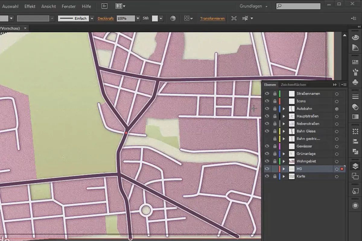 Kartografia (rysowanie map dojazdu) z programem Illustrator - Część 4