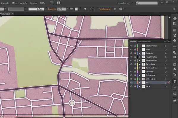 Kartografie (Anfahrtskarten zeichnen) mit Illustrator - Teil 4