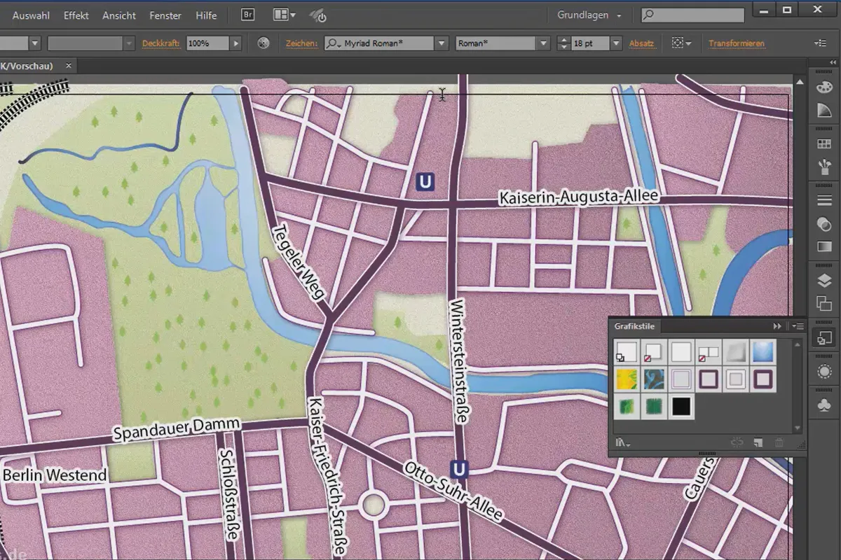 Kartografie (Anfahrtskarten zeichnen) mit Illustrator - Teil 6