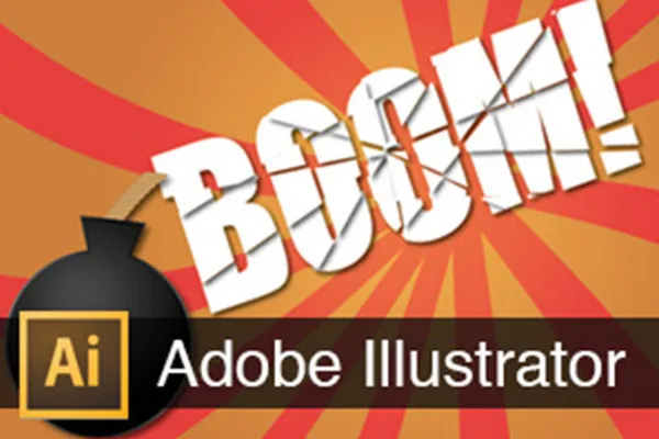 Adobe Illustrator – Explosions-Text