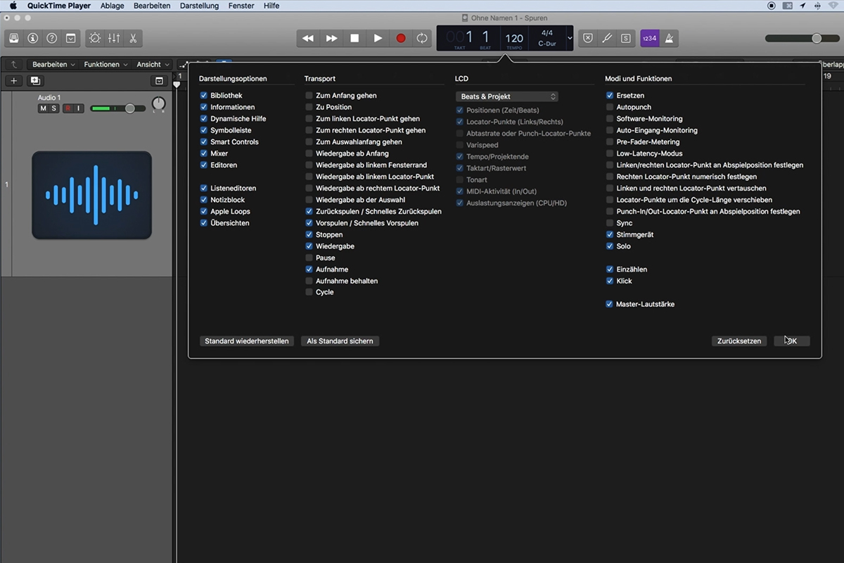 Logic Pro X ile müzik prodüksiyonuna giriş: 2.1 Ana pencere