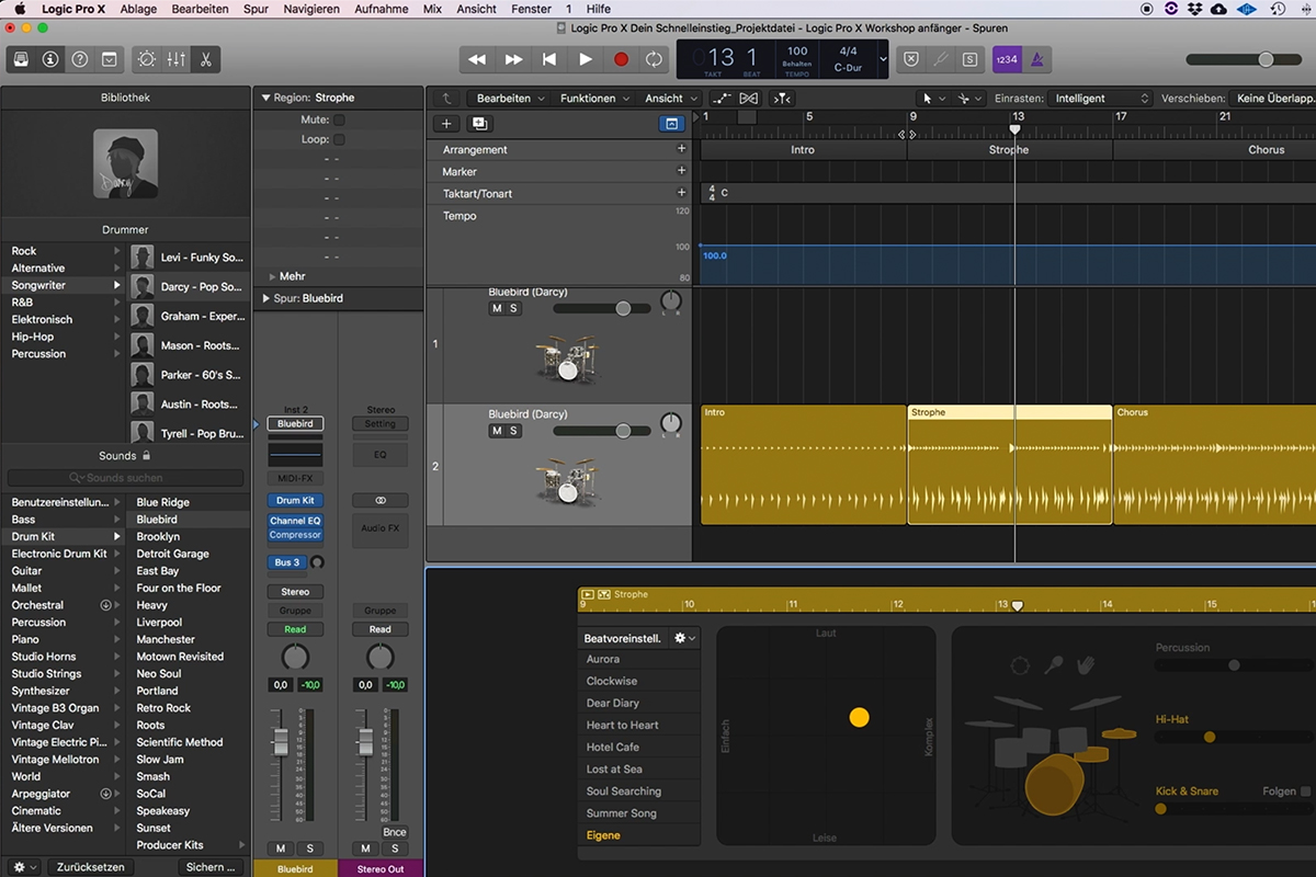 Logic Pro X ile müzik prodüksiyonuna giriş: 3.3 Davulcu - Ek olarak