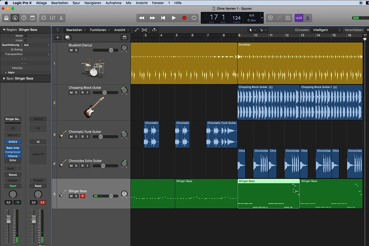 Logic Pro X ile müzik prodüksiyonuna giriş: Yazılım enstrümanlarıyla çalışmak (MIDI)