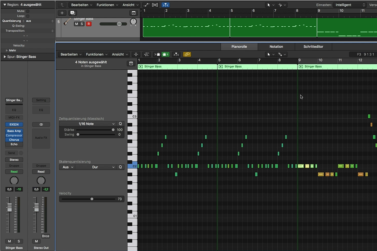 Logic Pro X ile müzik prodüksiyonuna giriş: 3.6 MIDI quantize