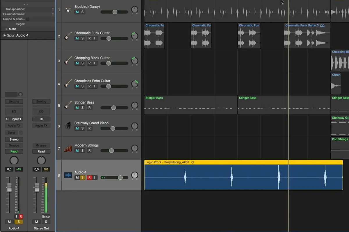 Démarrer la production musicale avec Logic Pro X : 3.8 Enregistrer des voix et instruments