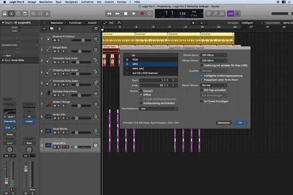 Einstieg in die Musikproduktion mit Logic Pro X: 5.2 Die Produktion exportieren