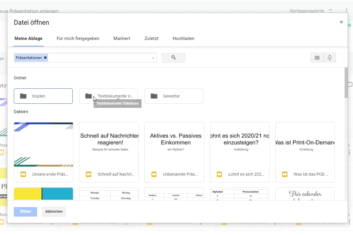 Tutorial de Google Slides: 2.2 | Ordenar presentaciones de Google