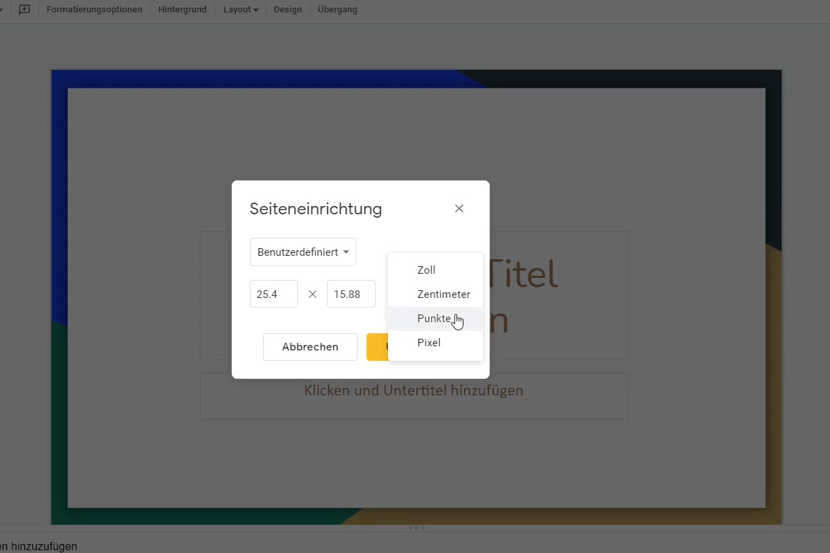 Google Slides: 2.4 | Configuración básica - Página de configuración