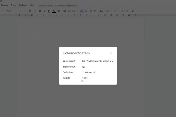 Google Docs tutorial: 2.4 | Basic settings in Google Docs