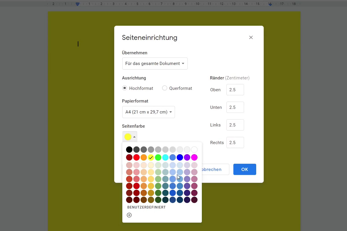 Google Docs Tutorial: 2.5 | Page Setup