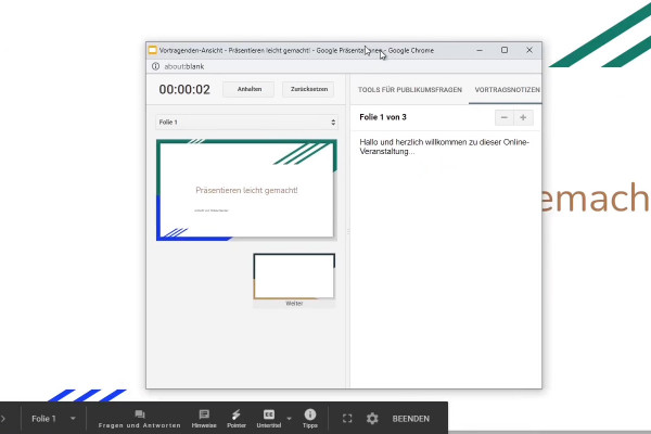 Tutorial di Google Slides: 4.1 | Note della presentazione
