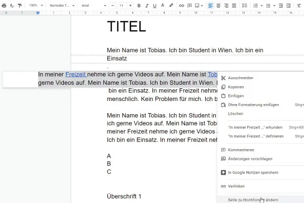 Google Docs-Tutorial: 3.4 | Textoptionen