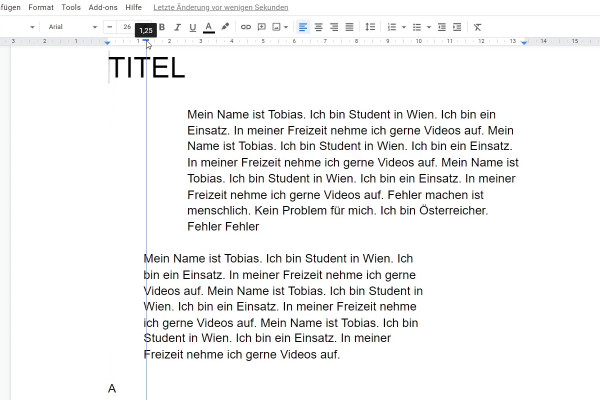 Google Docs tutorial: 4.3 | Reduce and increase indentation