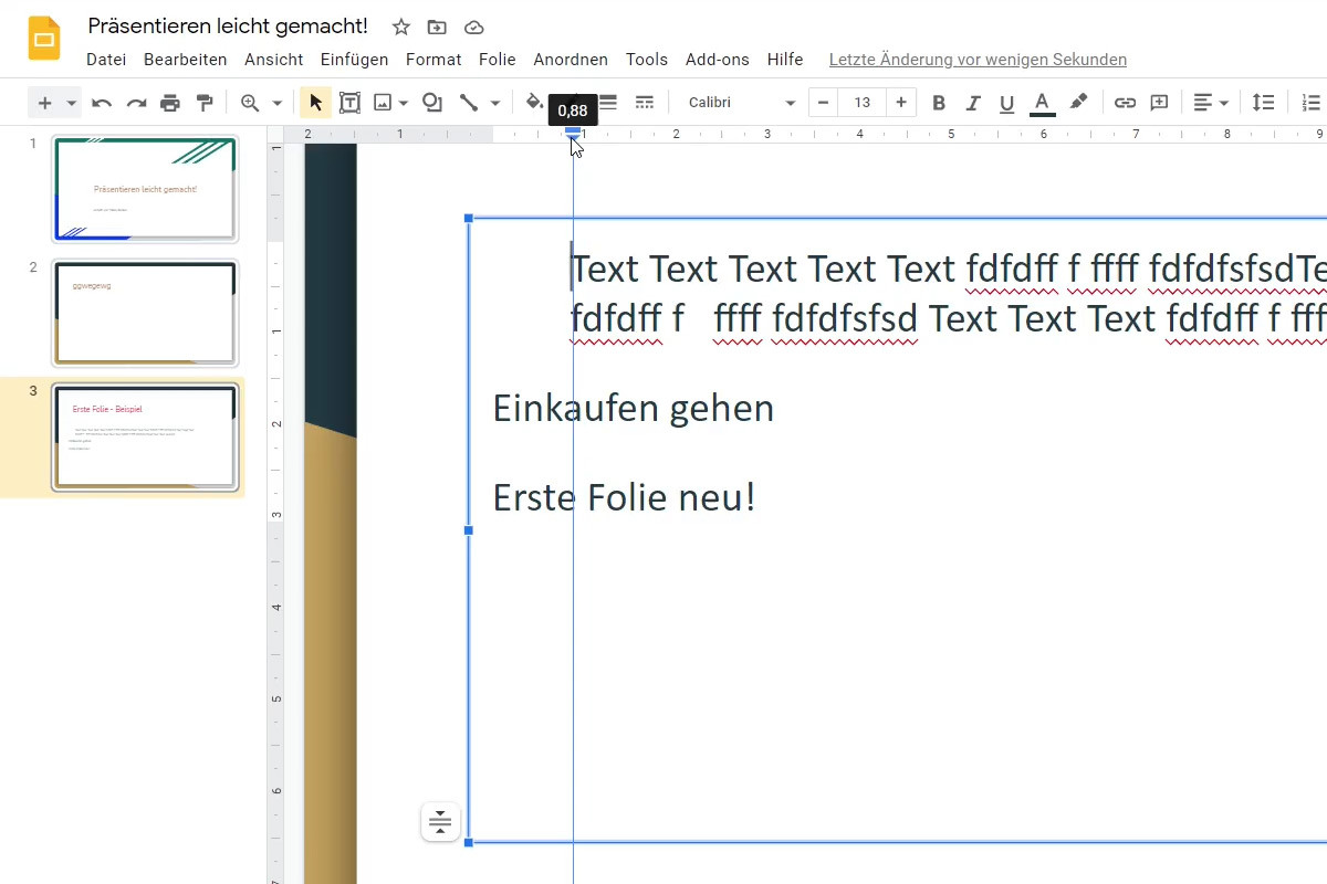 Google Slides: 5.4 | Aumentar/disminuir la sangría