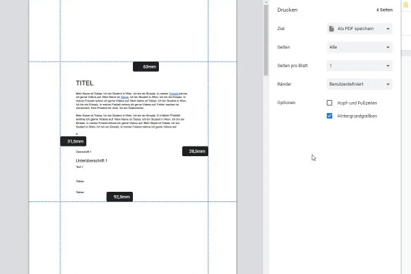 Google Docs-Tutorial: 6.1 | Dokumente drucken und  freigeben