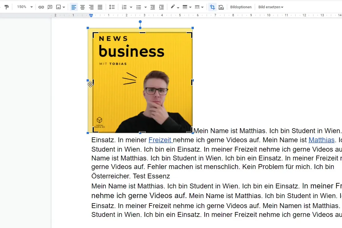 Google Docs-Tutorial: 7.2 | Bildoptionen