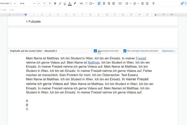 Google Docs-Tutorial: 10.4 | Umbrüche im Detail