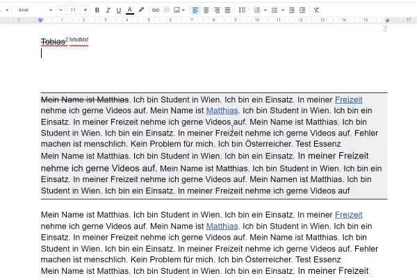 Google Docs-Tutorial: 10.6 | Weitere Textformate in der Übersicht – 1