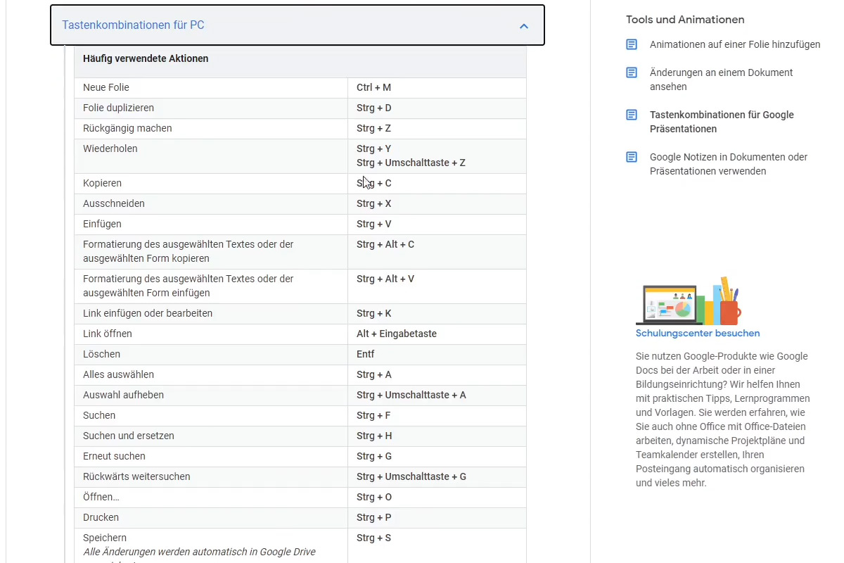 Google Slides: 13.2 | Atajos de teclado