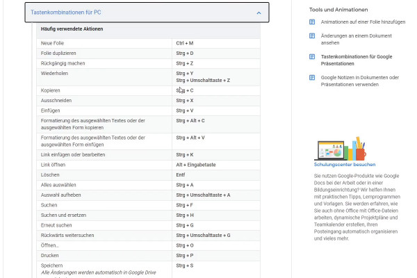 Google Slides tutorial: 13.2 | Keyboard shortcuts
