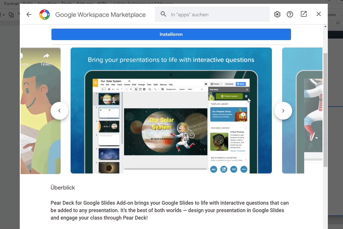 Google Slides: 14.2 | Los complementos de Google
