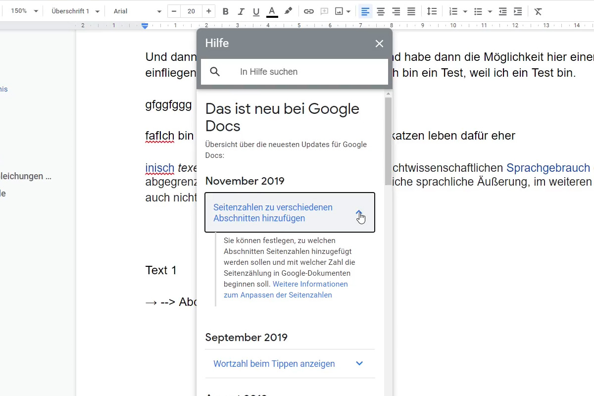 Google Docs tutorial: 12.3 | The help bar