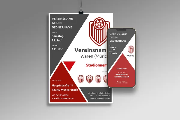 Templates de design para o vosso clube desportivo - Vol. 4: Flyer/Cartaz/Póster