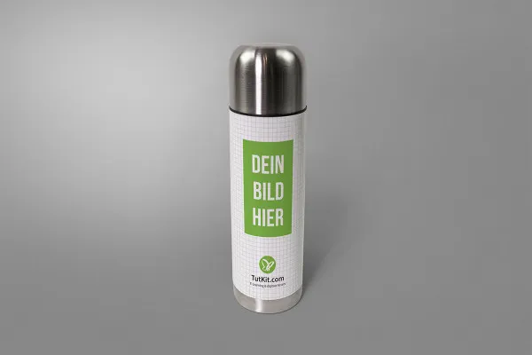 Mockup: Thermosflasche klassisch