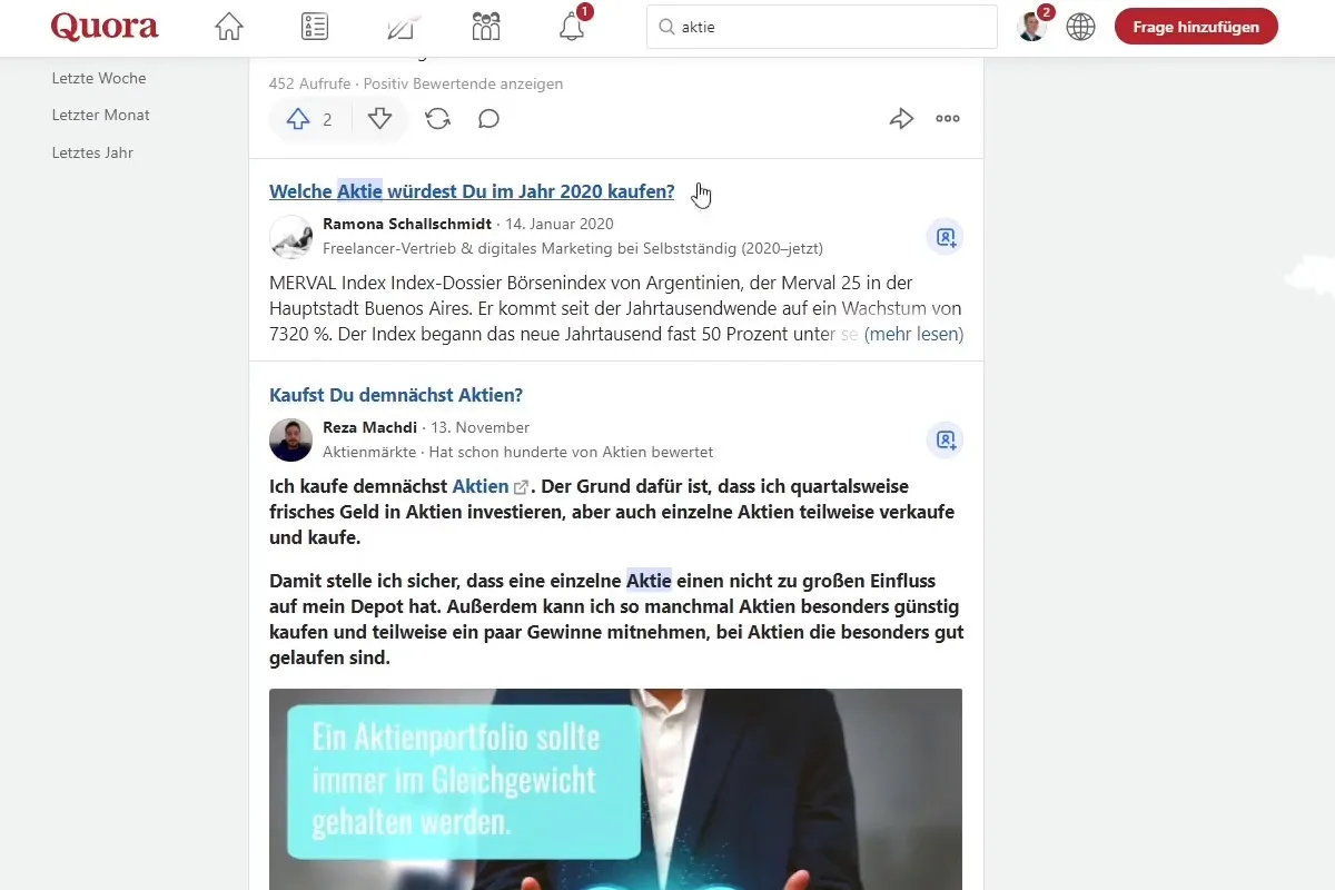 Marketing digitale con Quora: 4.1 | Parole chiave nella risposta alle domande.