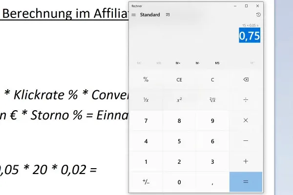 Affiliate-Marketing: 6.3 | Die wichtigste Berechnung im Affiliate Marketing