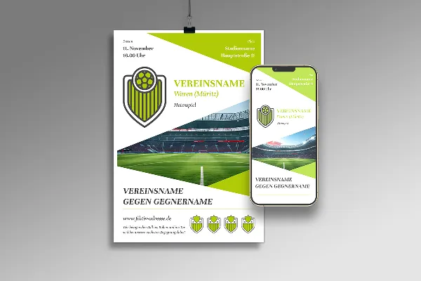 Spor kulübünüz için tasarım şablonları - Vol. 5: El ilanı/Poster/afiş