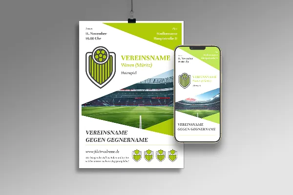 Ontwerpsjablonen voor jullie sportvereniging - Vol. 5: Flyer/Poster/Poster.