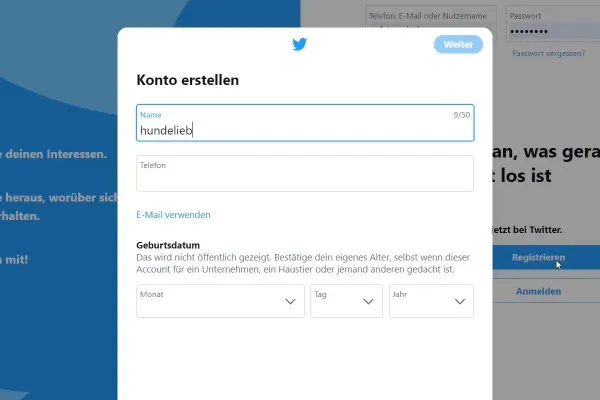 Marketing partnerski: 21.3 | Utwórz konto na Twitterze