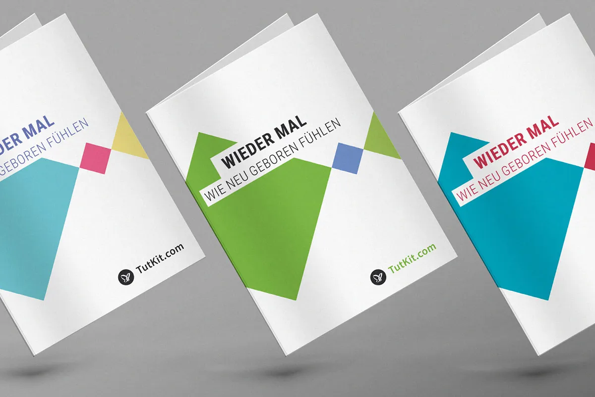 Business birthday card: template "standing squares" (A5 high)